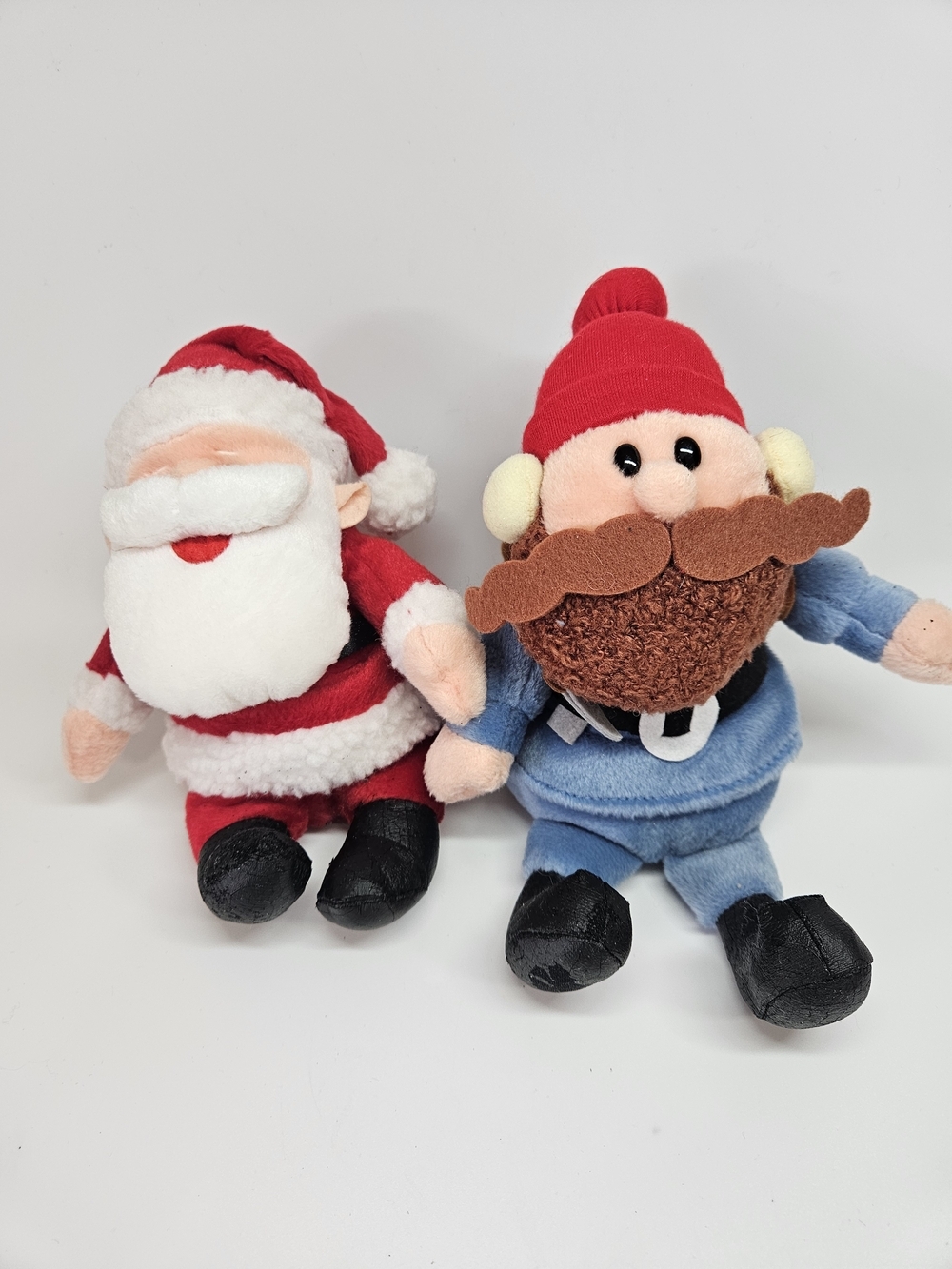 VINTAGE Stuffins CVS Rudolph Yukon Cornelius & Santa Claus Set 8" Plush 1998